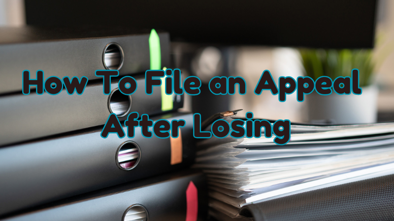 How to File an Appeal After Losing a Criminal Case