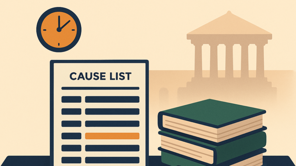 How to Read Next Date Purpose on Cause List